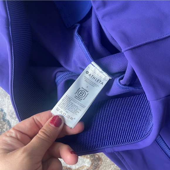 Athleta Glacier Snow Skinny Pant II Purple Winter Sports Water Repellent - Picture 6 of 8